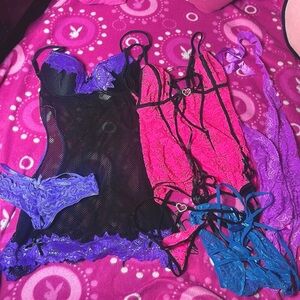 Sexy Lace Fishnet Lingerie Set Multiple Brands